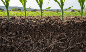 Langfos organic phosphate fertilizer in root growth